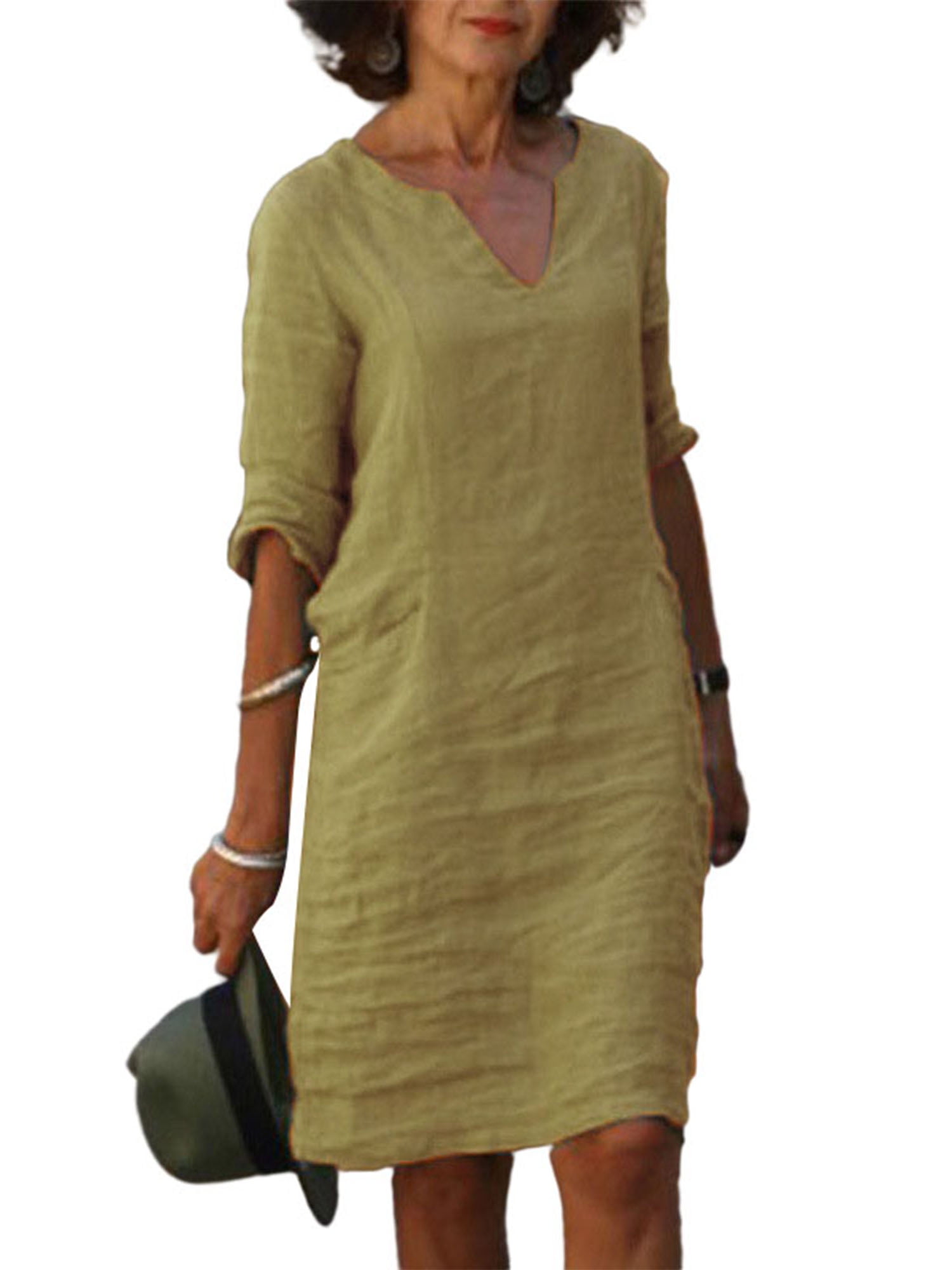 knee length dresses for ladies Lady's Straight Dress main image 1