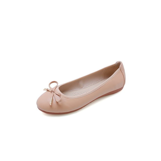 Avamo Women Flat Shoes Comfortable Slip on Round Toe Ballet Flats Casual Walking Shoes