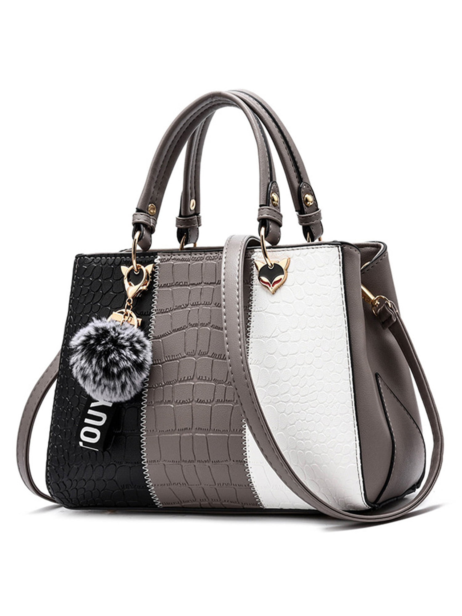 Avamo Women PU Leather Quilted Shoulder Bag with Chain Strap, Small Purse  Crossbody Bag Handbag