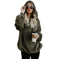 thumbnail image 1 of Women Long Sleeve Hoodie Hooded Ladies, 1 of 2