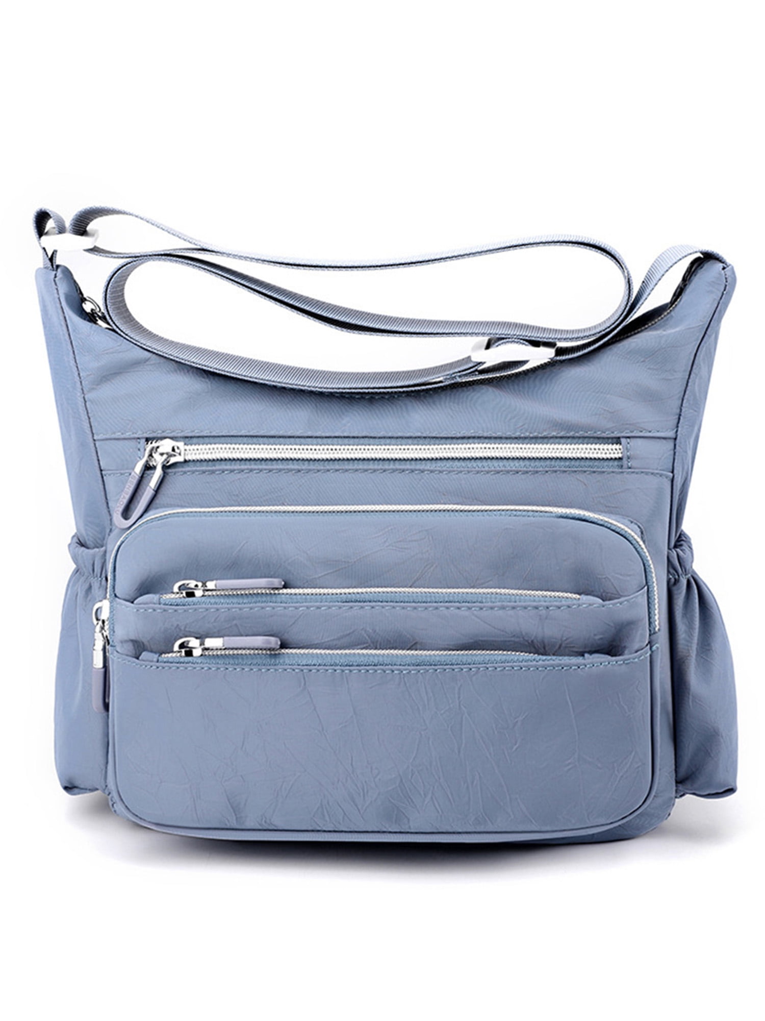 Avamo Women Shoulder Bags Zipper Handbag Multi Pockets Nylon Crossbody