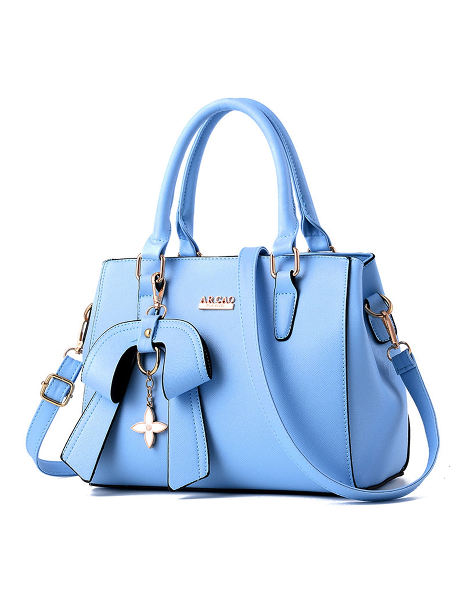 Women Laptop Tote Bag for Work Lightweight Splice Canvas Handbag Purse,Blue，G7108  - Walmart.com