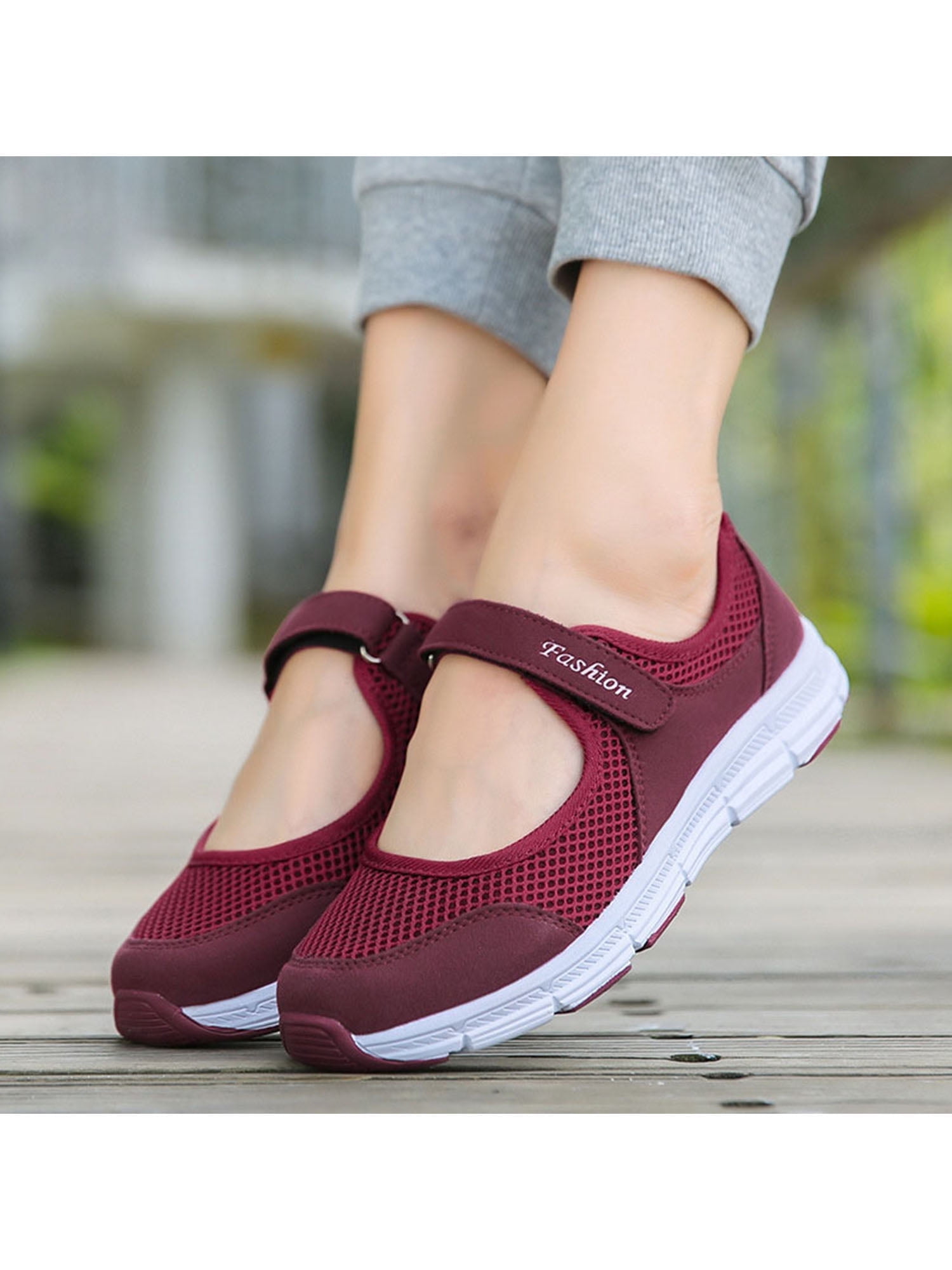 Avamo Women's Comfortable Slip-On Mary Jane Shoes Black 11 - Walmart.com