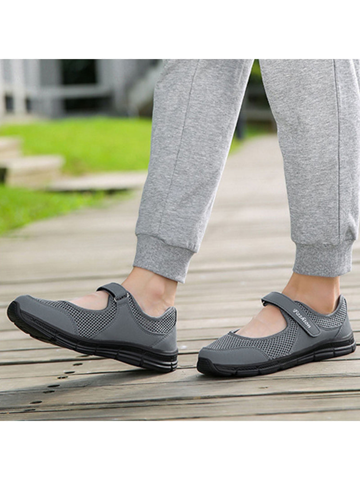 Avamo Women's Comfortable Slip-On Mary Jane Shoes Black 11 - Walmart.com