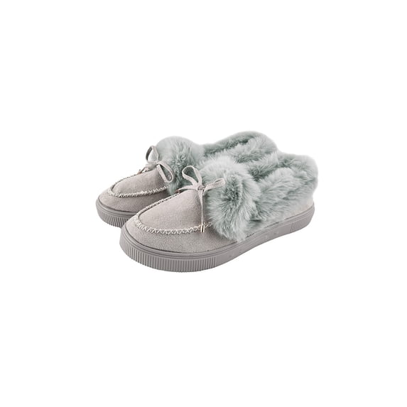 Avamo Women’s House Slippers Moccasins Slip On Faux Fur Lined Indoor & Outdoor
