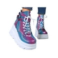 thumbnail image 1 of Avamo Womens Chunky Shoes Ankle Boots Thick Lace Up Booties Zipper Fashion Shoes Size, 1 of 4
