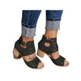 thumbnail image 1 of Avamo Womens Peep toe Sandals Ladies Summer Bridal Party Low Heels Shoes Size 4.5-11.5, 1 of 2