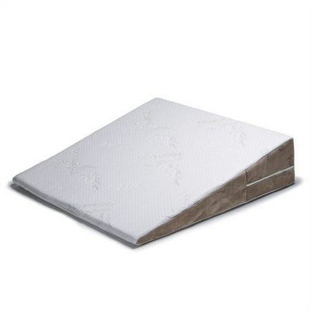 Avana Bed Wedge Memory Foam Pillow with Cooling Tencel Cover, Half-King