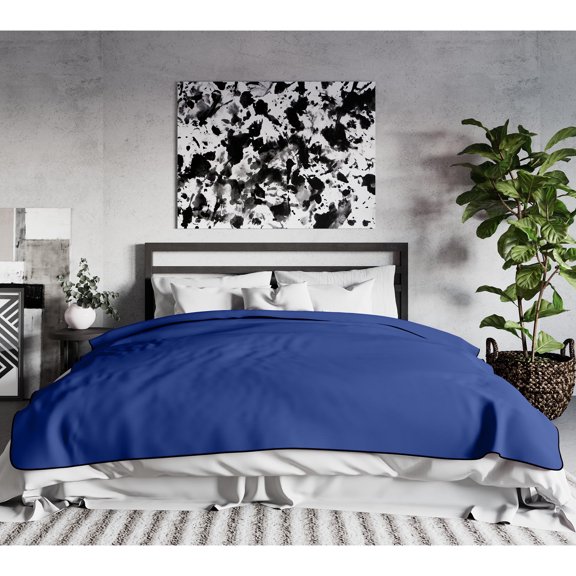 Avana Waterproof Throw Blanket - King, Microvelvet Blue