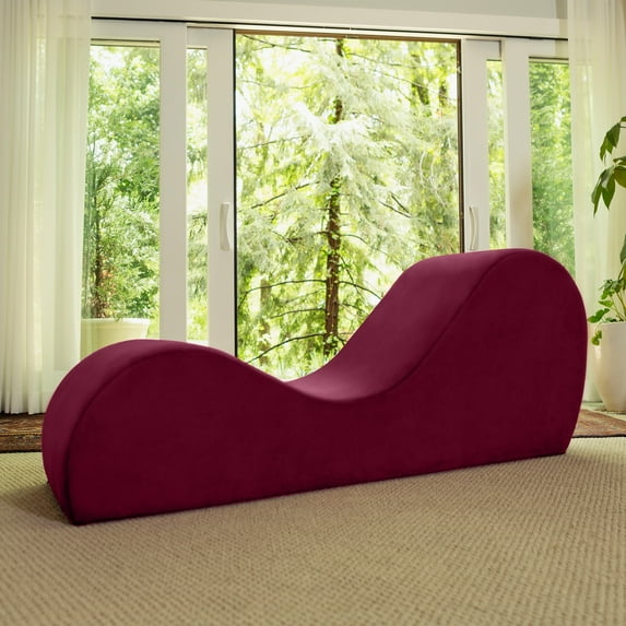 Avana Yoga Chaise Lounge Chair, Red