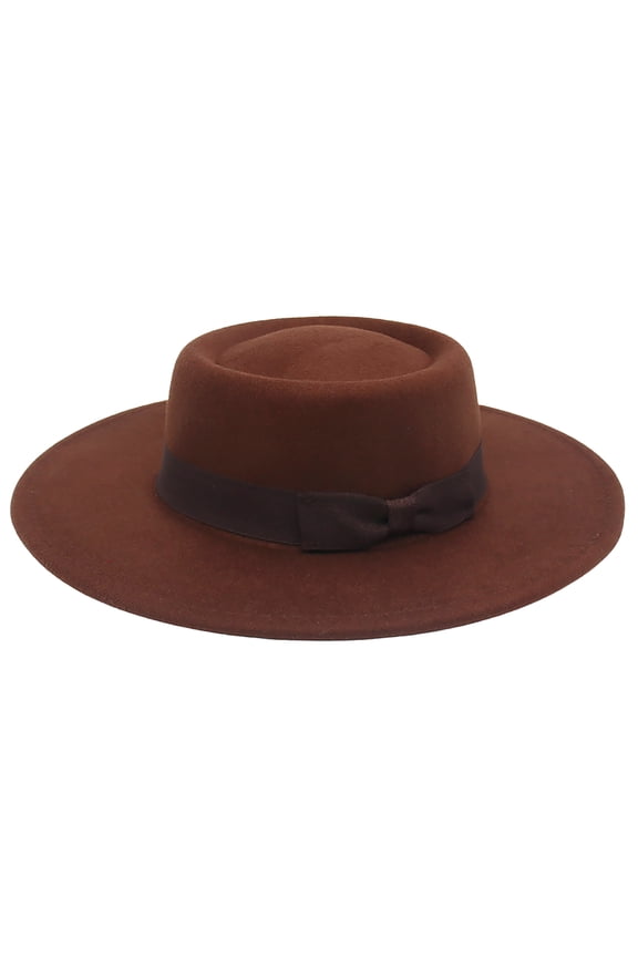 Big Wide Brim Fedora Hat for Women: Felt Panama Rancher Hat - for Daily Commutes, Dates, and Small Party