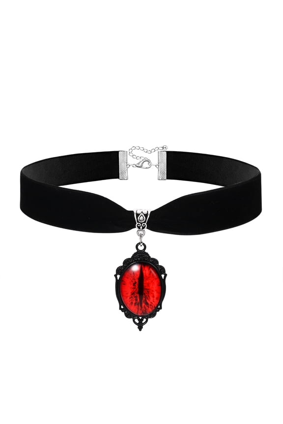 Black Velvet Choker, Vintage Goth Gothic Necklace, Costume Jewelry, Halloween Christmas Jewelry Gift for Women