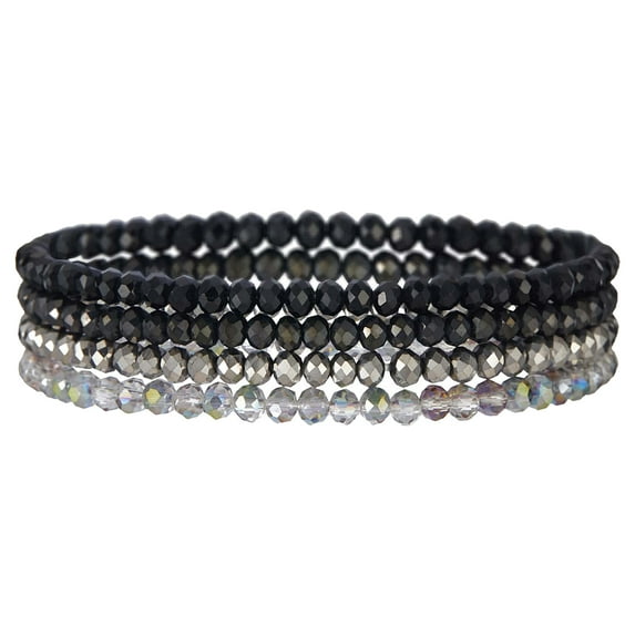 Avaner Boho Beaded Stretch Bracelet for Women Colorful Stackable Crystal Beads Bracelets Trendy Costume Jewelry Mothers Day Gifts for Women