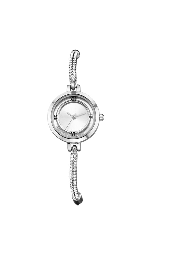 Bracelet Watches for Women: Ladies Analog Quartz Roman Numeral Dial Adjustable Iced Out Strap Crystal Diamond Elegant Wristwatch Gift