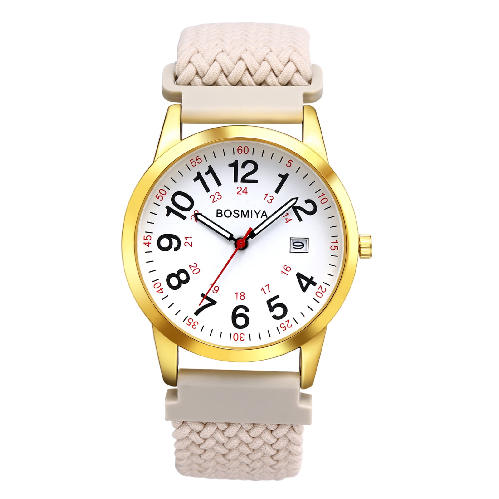 Analog Quartz Stretch Braided Band Wrist Watch with Arabic Numerals Avaner Watches Women Men Elastic: Wrist Watch with Qatar | Ubuy main image 2