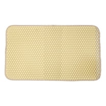 Avaner Cat Litter Mat, Honeycomb Double Layer Cat Litter Trapping Mat, Waterproof Urine Proof Non-Slip, Scatter Control, Less Waste, Easier to Clean ,Beige, 23.6" X 13.78"