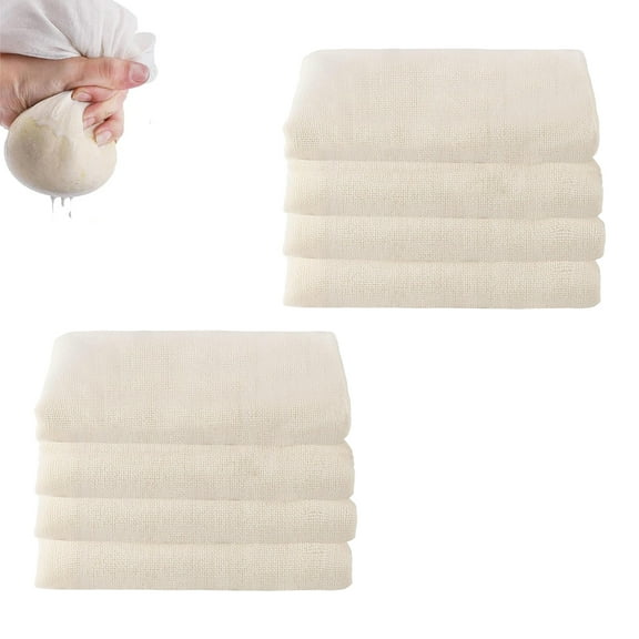 Avaner Cheesecloth Bags for Straining,Reusable Cold Brew Coffee Cheese Cloths Strainer,Large Nut Milk Tea Juice Bag,100% Natural Cotton Fine Mesh Filter Bags, 8 PACK