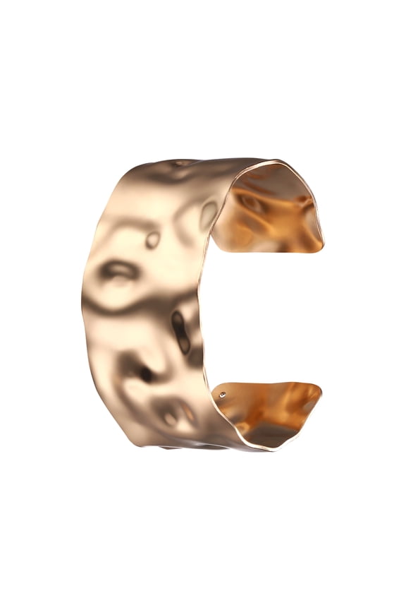 Chunky Gold Cuff Bracelet for Women14K Gold Plated Bangle Bracelets for Women Open Wide Wrist Cuff Bracelet Fashion Costume Jewelry