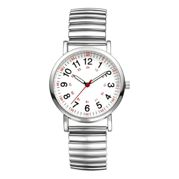 Avaner Elastic Strap Watch for Women: Round Analog Quartz Wristwatch for Ladies with Clear and Legible Arabic Numeral Scale Stainless Steel Strap for Leisure Business Gifts