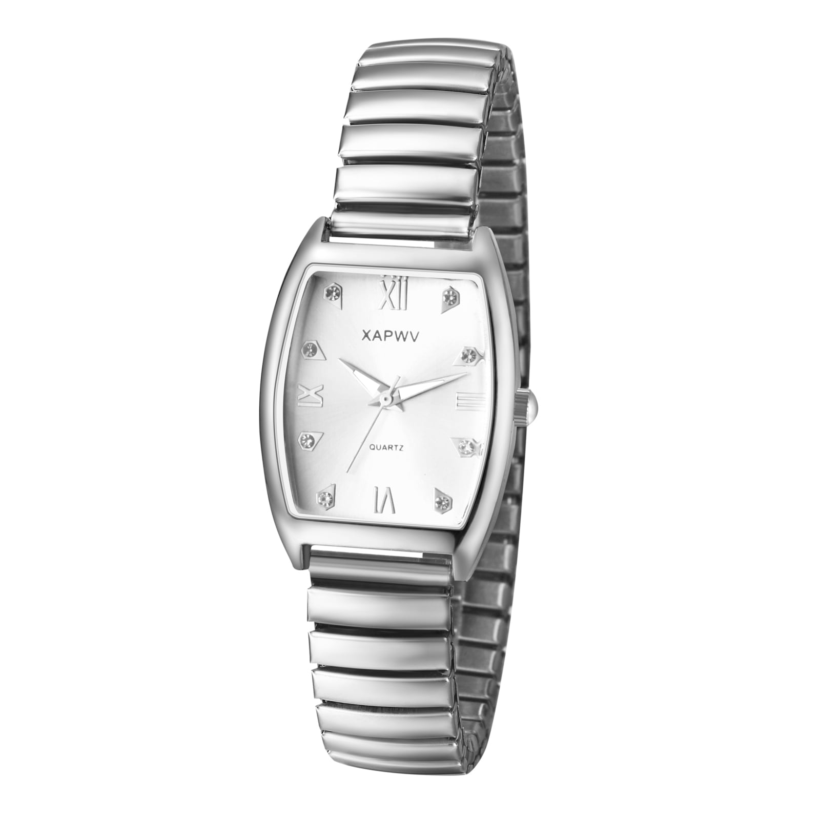 Womens Silver Gold Analog Quartz Stainless Steel Band Easy Reader Bracelet Watch Timex® Women main image 4