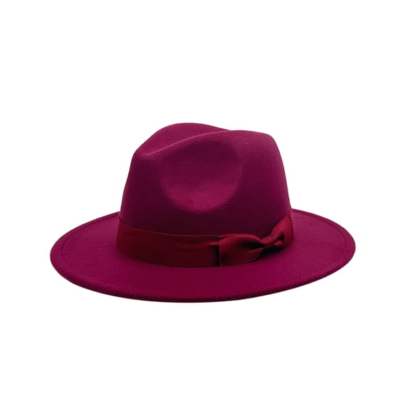 Avaner Fedora Hats For Men And Women, Classic Felt Hats, Panama Hats, Western Suede Wide Brim Hats, With Bow Belt, Suitable For Everyday Styling And Party Outfits