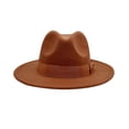 thumbnail image 1 of Avaner Fedora Hats For Men And Women, Classic Felt Hats, Panama Hats, Western Suede Wide Brim Hats, With Bow Belt, Suitable For Everyday Styling And Party Outfits, 1 of 9