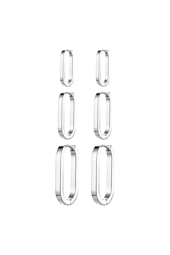 Hoop Earrings Set for Women Hypoallergenic