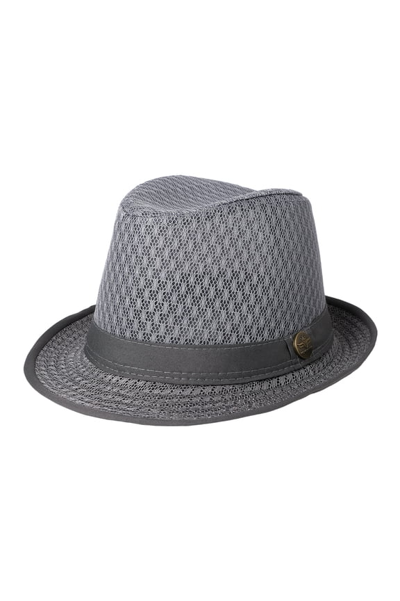 Light Weight Classic Soft Cool Mesh Crushable Fedora hat for Men