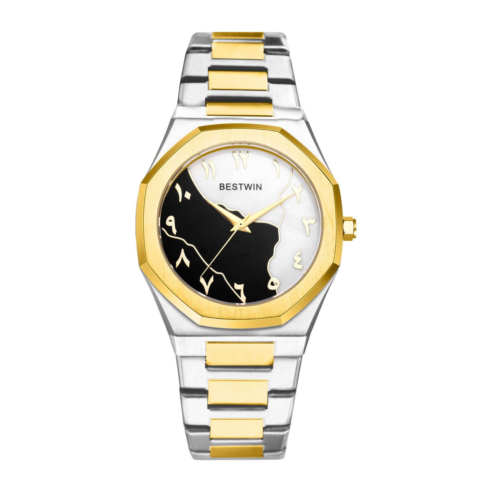 Avaner Men's Analog Quartz Watch: Octagonal Case Watch with Artistic ...