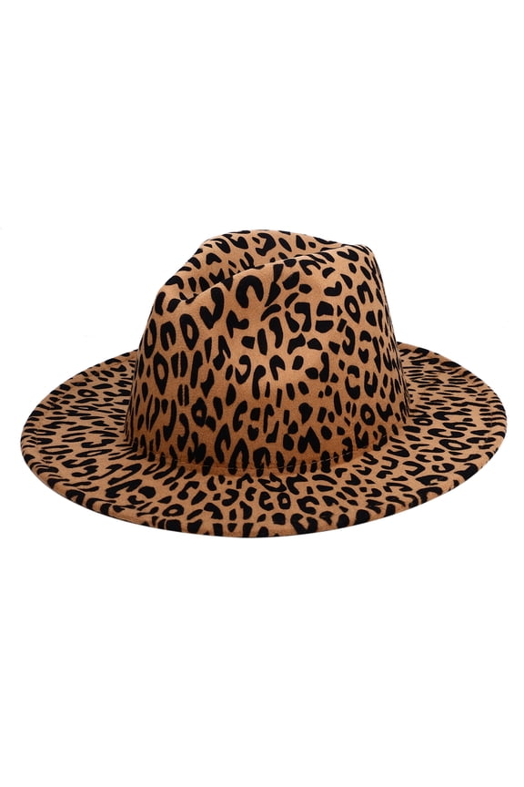 Men's Wide Brim Fedora Panama Hat with Metal Belt Buckle