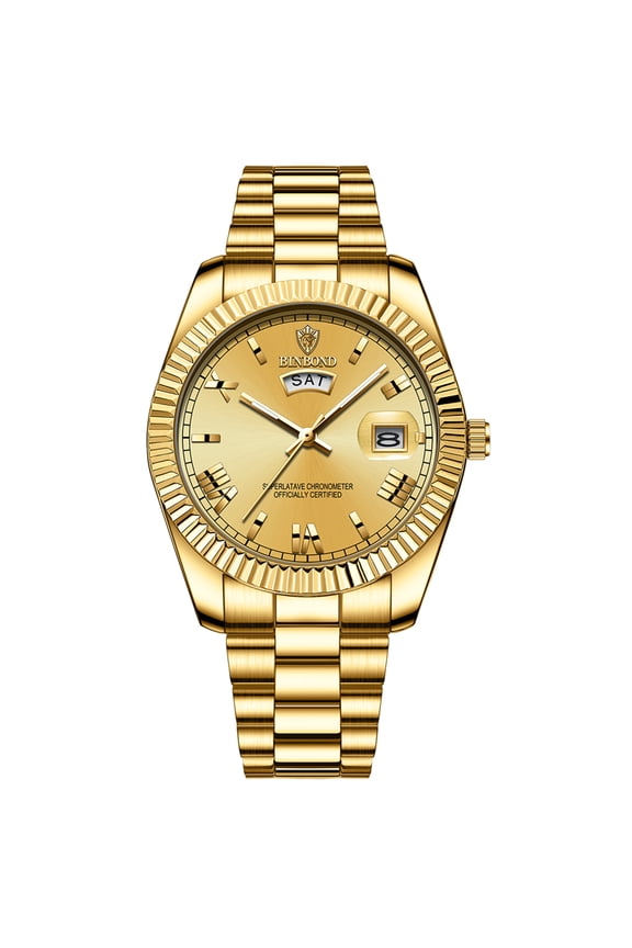 Mens Watches Analog Quartz Stainless Steel Watches for Men Waterproof Business Classic Wrist Watch Day Ang Date
