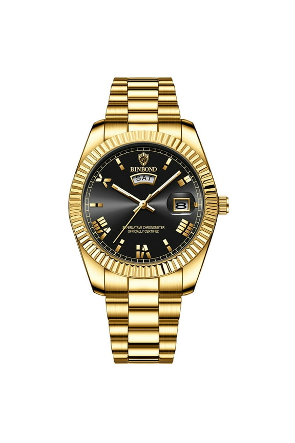 Mens Watches Analog Quartz Stainless Steel Watches for Men Waterproof Business Classic Wrist Watch Day Ang Date