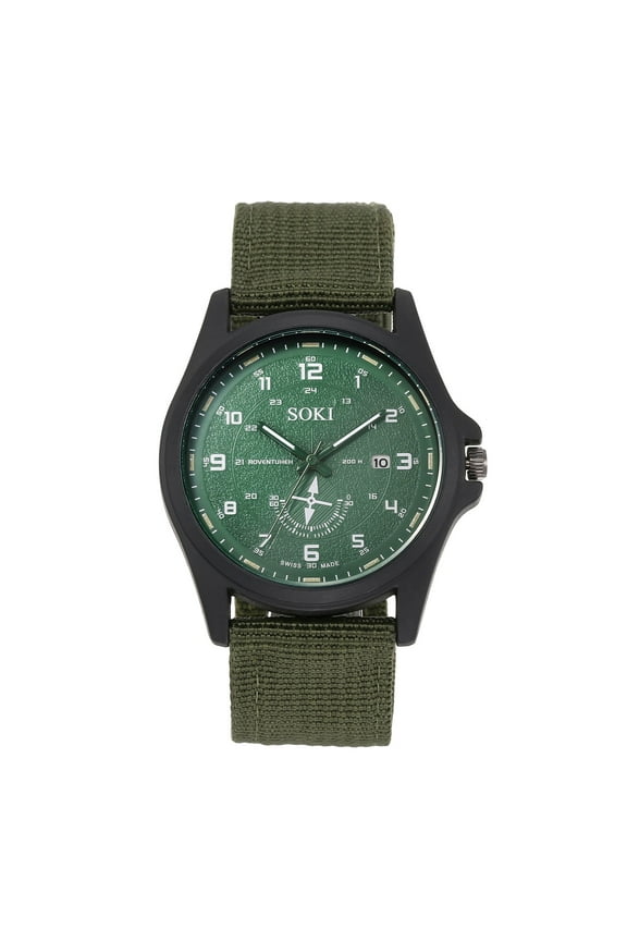 Military Watch for Men : Analog Mens Watches Classic Design - Field Wrist Watches for Man - Tactical Quartz Watches
