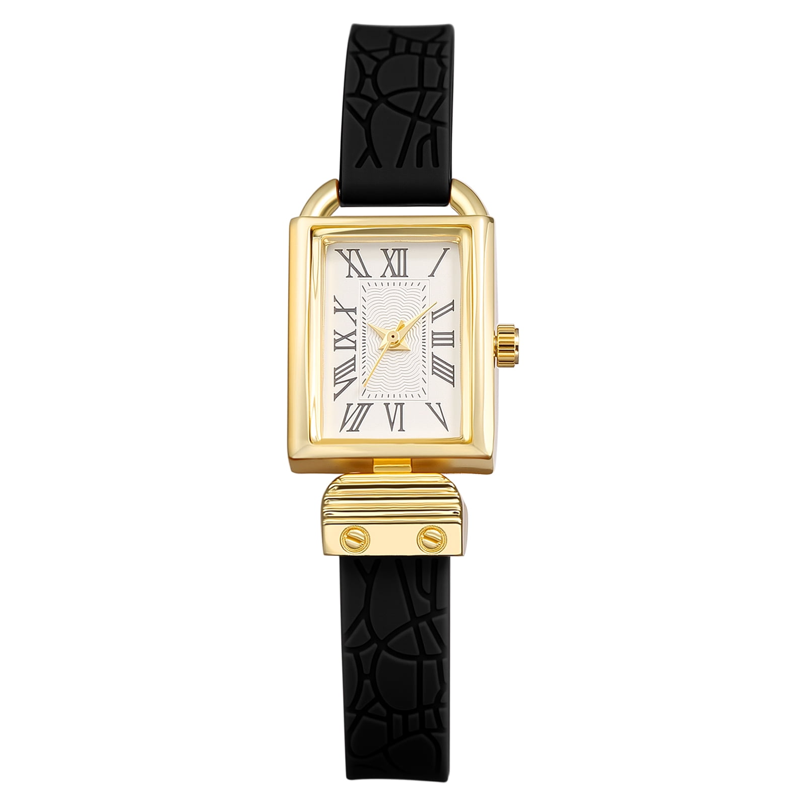 Avaner Rectangle Watches for Women: Elegant Dainty Vintage Silicone ...