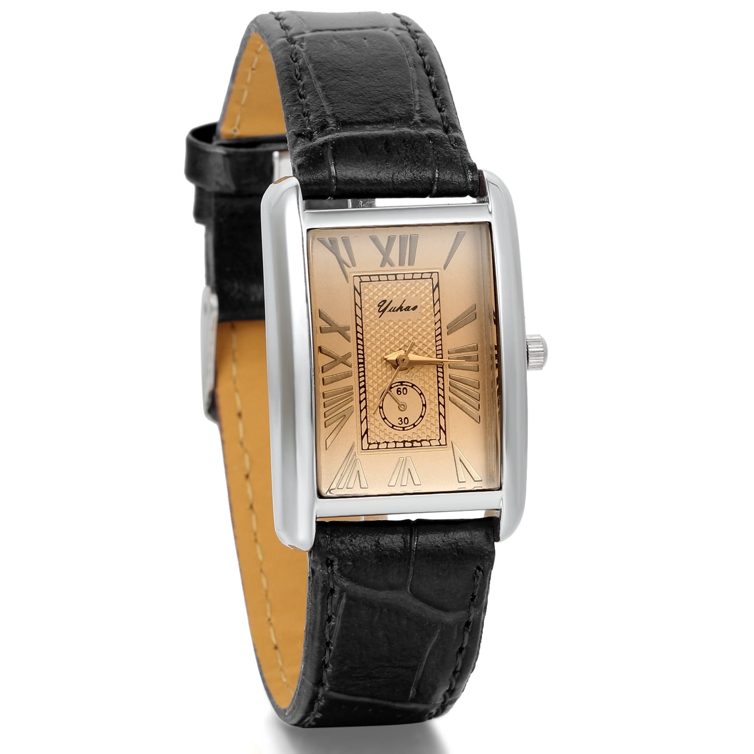 Avaner Retro Vintage Square Quartz Analog Watch Silver Tone  display picture 2