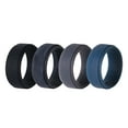 thumbnail image 1 of Avaner Silicone Wedding Ring for Men: 4 Pack 8mm Width Breathable Air Grooves Silicone Rubber Wedding Engagement Bands Christmas Valentine's Day Gift, Size 8, 1 of 7