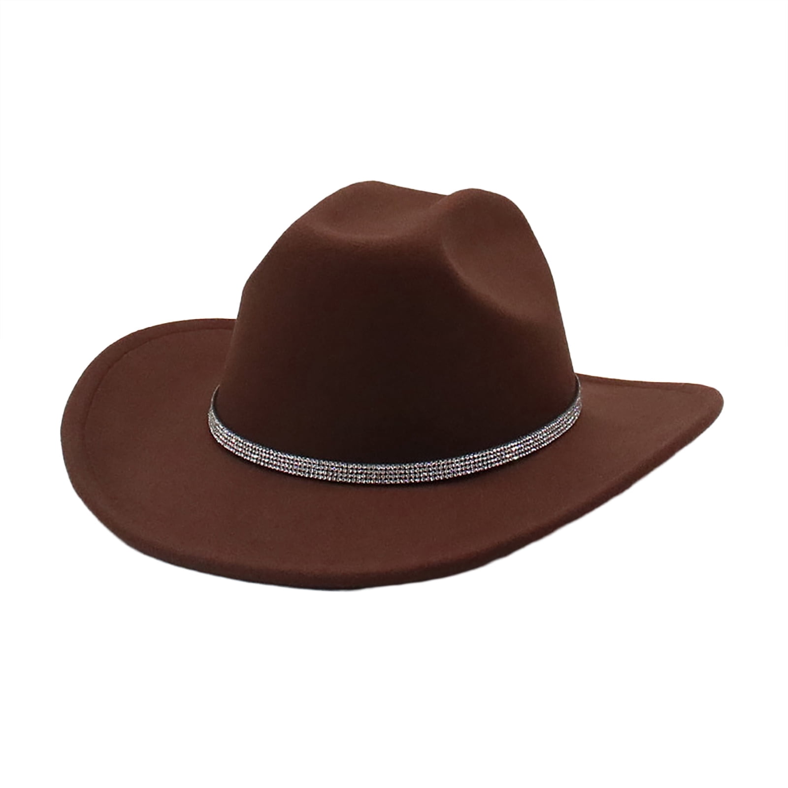 6483 Sparkly Rhinestone Shiny Western Cowboy Cowgirl Hat For Women Womens Silver-Rhinestone-Western-Cowboy Hat with Diamond  main image 2