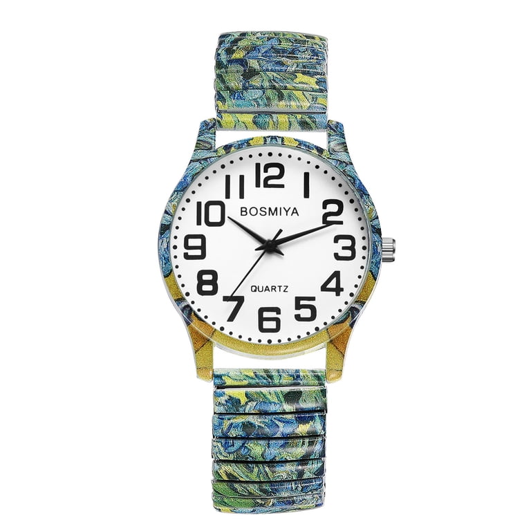 Avaner Stretch Band Watches for Women: Bohemia Flower Easy 
