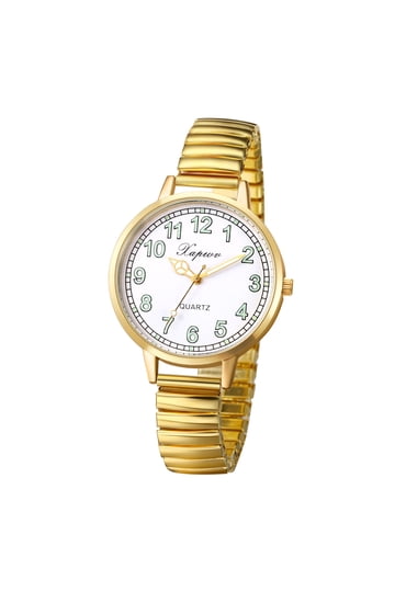 Women\'s Gold Adjustable Strap Stainless Steel Arabic Numerals Luxury Wrist Watch Gold arabic watch women - TikTok Shop main image 3