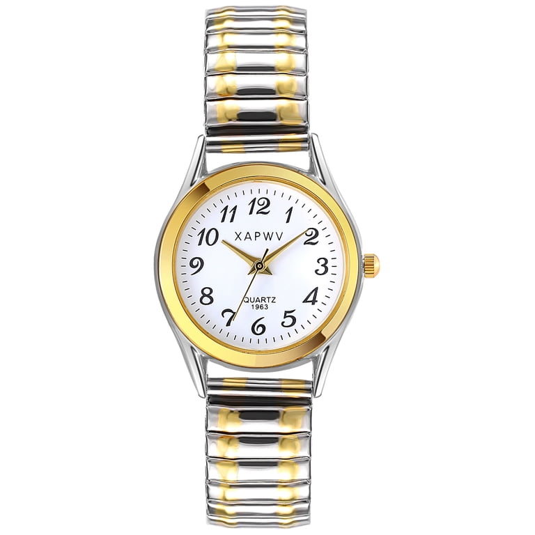 Women Easy Reader Analog Quartz Stretch Band Watch with Elastic Strap Amazon.com: Avaner Women main image 3