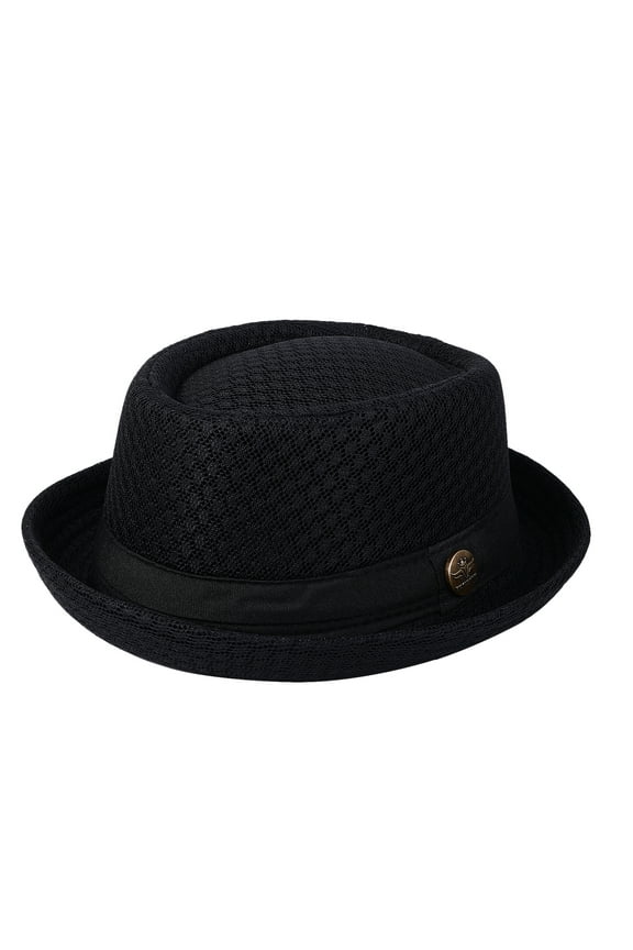 Summer Mesh Pork Pie Hat 1920S Costume Party Cap for Men Women, Unisex Fedora
