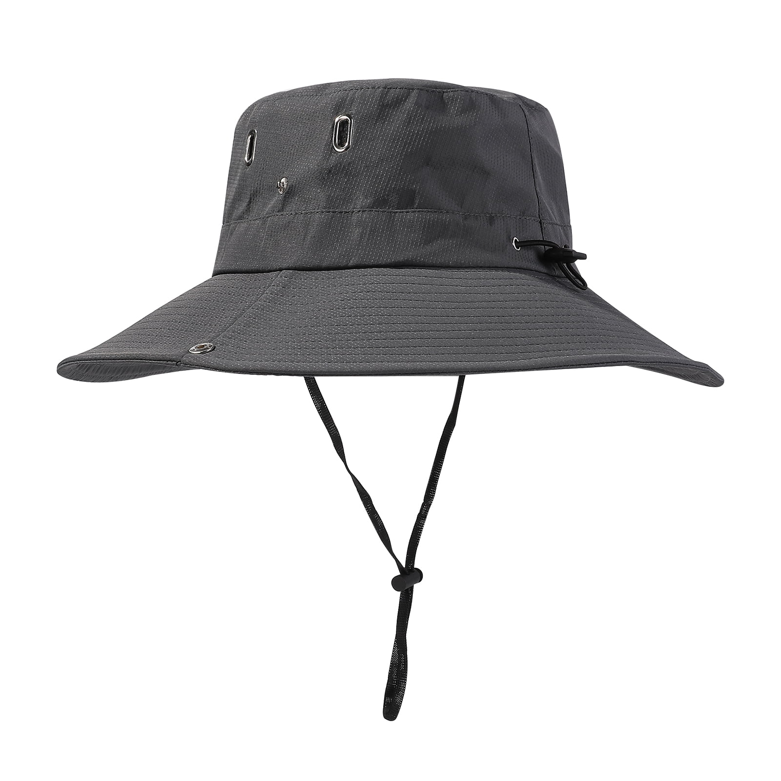 Chapeau Bucket Camouflage Militaire - UPF50+ - Bords Larges 5,5 Cm - Réglable 55-61 Cm - Pour Chasse, Randonnée, Plage - 9