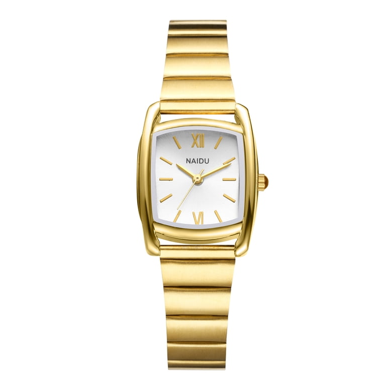 Avaner Tonneau-shaped Case Watches for Women, Gold Stainless  display picture 3