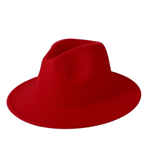 Avaner Wide Brim Fedora Hats for Women and Men Classic Dress Panama Hat Adjustable Felt Hat with Band