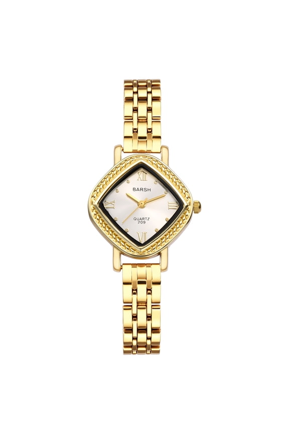Women's Analog Quartz Diamond-shaped Watch: Detachable Stainless Steel Strap Arabic Numerals Dial Wristwatch - Casual Business