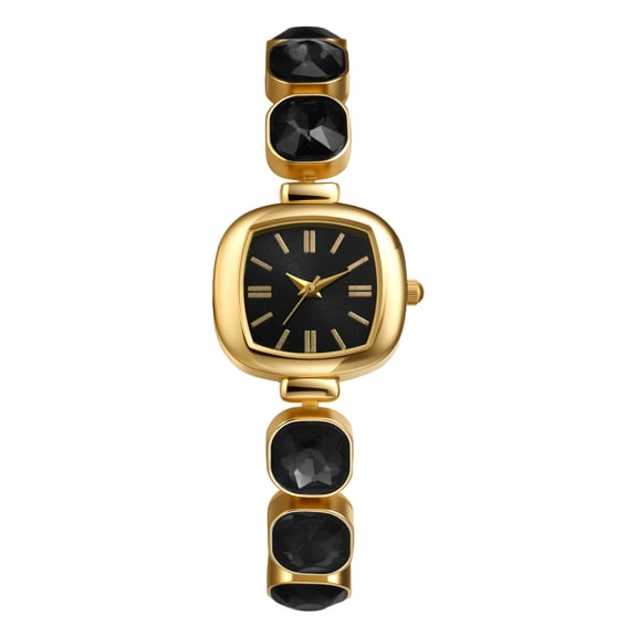 Avaner Women's Analog Quartz Watch: Elegant Square Bar Scale Watch with Imitation Crystal Detachable Strap - Gift for Party, Banquet, Anniversary