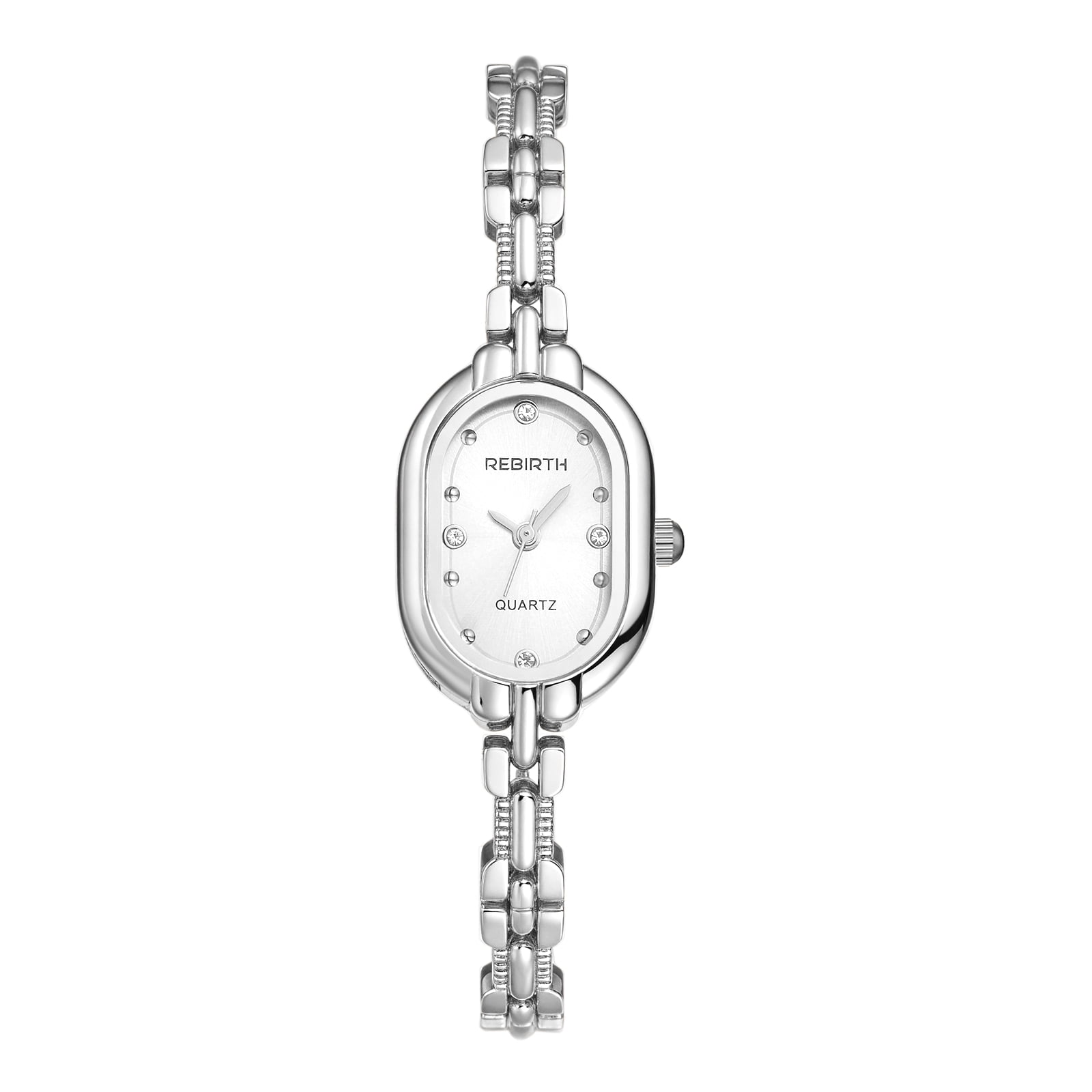 Women\'s Silver Black Analog Quartz Stainless Steel Vintage Oval Bracelet Watch Amazon.com: Silver Black Vintage Style Marcasite Crystal  main image 3