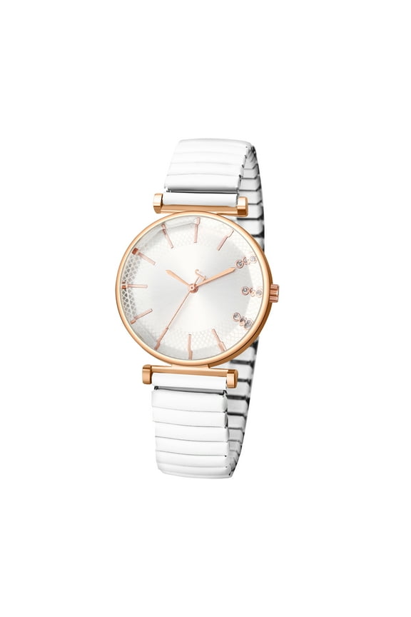 Women's Elastic Strap Watches: Large Face Arabic Numerals Analog Quartz Wrist Watches for Women Easy Reader Stretch Band Waterproof Ladies Wratch