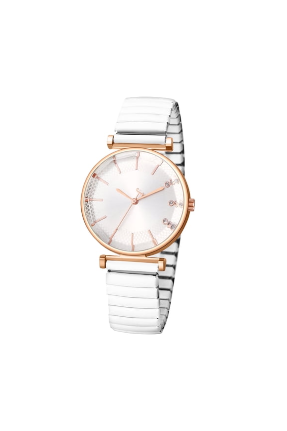 Women's Elastic Strap Watches: Large Face Arabic Numerals Analog Quartz Wrist Watches for Women Easy Reader Stretch Band Waterproof Ladies Wratch