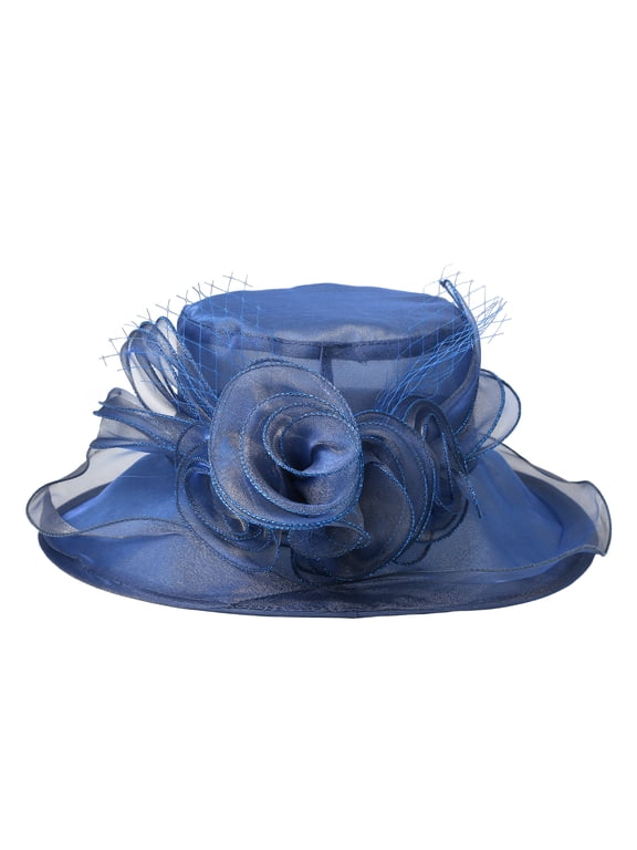 Women's Organza Church Derby Fascinator Bridal Tea Party Wedding Hat